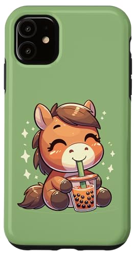 Hülle für iPhone 11 Kawaii Pferde Bubble Tea Boba Pferd Hülle für iPhone 11 Kawaii Pferde Bubble Tea Boba Pferd von Tier Designs im Kawaii Stil hier entdecken