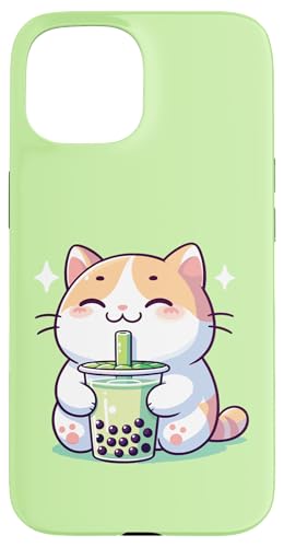 Hülle für iPhone 15 Kawaii Katzen Bubble Tea Boba Katze Hülle für iPhone 15 Kawaii Katzen Bubble Tea Boba Katze von Tier Designs im Kawaii Stil hier entdecken