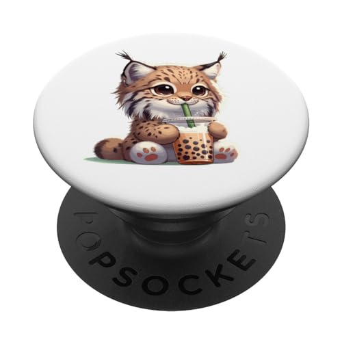 Kawaii Luchse Bubble Tea Boba Luchs PopSockets Klebender PopGrip Kawaii Luchse Bubble Tea Boba Luchs PopSockets Klebender PopGrip von Tier Designs im Kawaii Stil hier entdecken