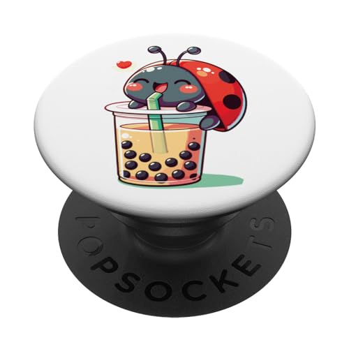 Kawaii Marienkäfer Bubble Tea Boba Marienkäfer PopSockets mit austauschbarem PopGrip Kawaii Marienkäfer Bubble Tea Boba Marienkäfer PopSockets mit austauschbarem PopGrip von Tier Designs im Kawaii Stil hier entdecken