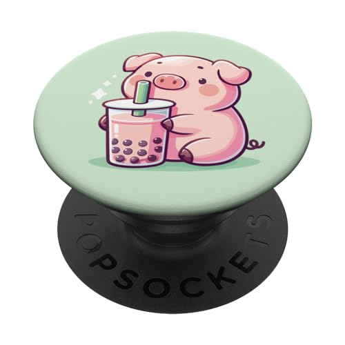 Kawaii Schweine Bubble Tea Boba Schwein PopSockets mit austauschbarem PopGrip Kawaii Schweine Bubble Tea Boba Schwein PopSockets mit austauschbarem PopGrip von Tier Designs im Kawaii Stil hier entdecken