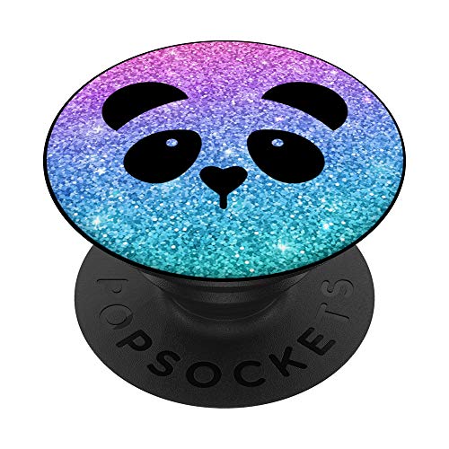 Pandabär Panda Bär Geschenk für Mädchen und Frauen PopSockets PopGrip: Ausziehbarer Sockel und Griff für Handys/Tablets mit Tauschbarem Top von Tier Haustier Geschenk Für Mädchen und Frauen
