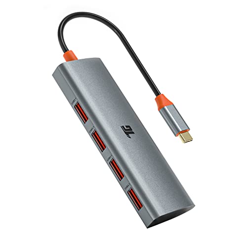 Tiergrade USB C Hub, USB C auf 4 USB 3.0 Ports Adapter, USB 3.1 Hub mit 10 Gbps SuperSpeed für Typ C Geräte von Tiergrade