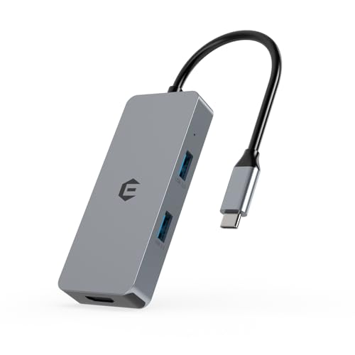 Tiergrade USB-C-Hub-Multiport-Adapter mit 4K HDMI, 3 USB-A 3.0, Typ-C-Stromversorgung und Micro-SD-Kartensteckplatz von Tiergrade