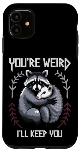 Niedlicher Waschbär Umarmt Opossum Tierfreund Hülle für iPhone 11 Niedlicher Waschbär Umarmt Opossum Tierfreund Hülle für iPhone 11 von Tierliebhaber Freundschaft Humor Geschenk
