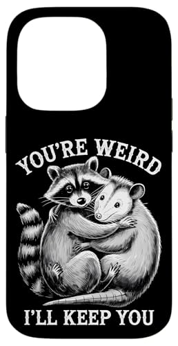 Niedlicher Waschbär Umarmt Opossum Tierfreund Hülle für iPhone 14 Pro Niedlicher Waschbär Umarmt Opossum Tierfreund Hülle für iPhone 14 Pro von Tierliebhaber Freundschaft Humor Geschenk