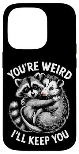 Niedlicher Waschbär Umarmt Opossum Tierfreund Hülle für iPhone 14 Pro Niedlicher Waschbär Umarmt Opossum Tierfreund Hülle für iPhone 14 Pro von Tierliebhaber Freundschaft Humor Geschenk