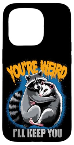 Niedlicher Waschbär Umarmt Opossum Tierfreund Hülle für iPhone 15 Pro Niedlicher Waschbär Umarmt Opossum Tierfreund Hülle für iPhone 15 Pro von Tierliebhaber Freundschaft Humor Geschenk