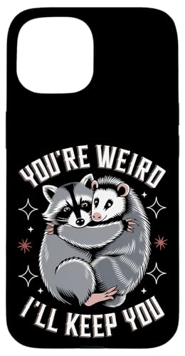 Niedlicher Waschbär Umarmt Opossum Tierfreund Hülle für iPhone 15 Niedlicher Waschbär Umarmt Opossum Tierfreund Hülle für iPhone 15 von Tierliebhaber Freundschaft Humor Geschenk