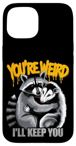 Niedlicher Waschbär Umarmt Opossum Tierfreund Hülle für iPhone 15 Niedlicher Waschbär Umarmt Opossum Tierfreund Hülle für iPhone 15 von Tierliebhaber Freundschaft Humor Geschenk