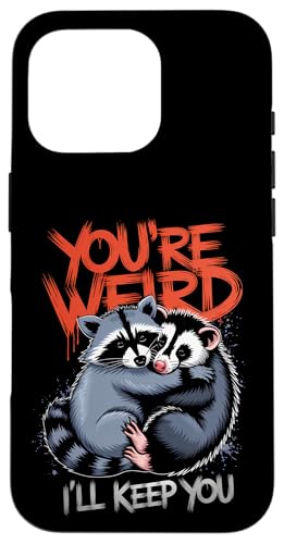 Niedlicher Waschbär Umarmt Opossum Tierfreund Hülle für iPhone 16 Pro Niedlicher Waschbär Umarmt Opossum Tierfreund Hülle für iPhone 16 Pro von Tierliebhaber Freundschaft Humor Geschenk