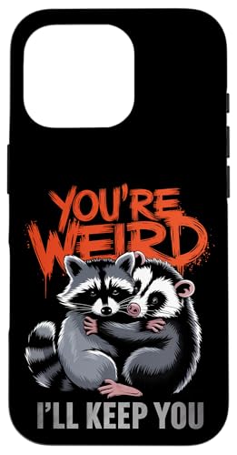 Niedlicher Waschbär Umarmt Opossum Tierfreund Hülle für iPhone 16 Pro Niedlicher Waschbär Umarmt Opossum Tierfreund Hülle für iPhone 16 Pro von Tierliebhaber Freundschaft Humor Geschenk