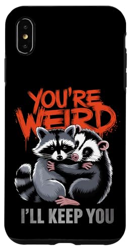 Niedlicher Waschbär Umarmt Opossum Tierfreund Hülle für iPhone XS Max Niedlicher Waschbär Umarmt Opossum Tierfreund Hülle für iPhone XS Max von Tierliebhaber Freundschaft Humor Geschenk