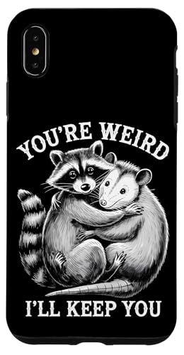 Niedlicher Waschbär Umarmt Opossum Tierfreund Hülle für iPhone XS Max Niedlicher Waschbär Umarmt Opossum Tierfreund Hülle für iPhone XS Max von Tierliebhaber Freundschaft Humor Geschenk