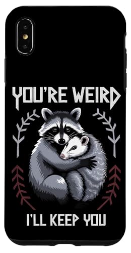 Niedlicher Waschbär Umarmt Opossum Tierfreund Hülle für iPhone XS Max Niedlicher Waschbär Umarmt Opossum Tierfreund Hülle für iPhone XS Max von Tierliebhaber Freundschaft Humor Geschenk