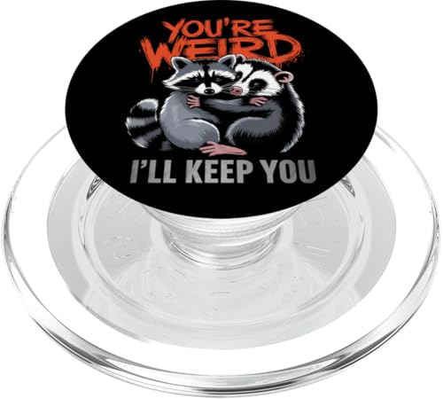 Niedlicher Waschbär Umarmt Opossum Tierfreund PopSockets PopGrip für MagSafe Niedlicher Waschbär Umarmt Opossum Tierfreund PopSockets PopGrip für MagSafe von Tierliebhaber Freundschaft Humor Geschenk
