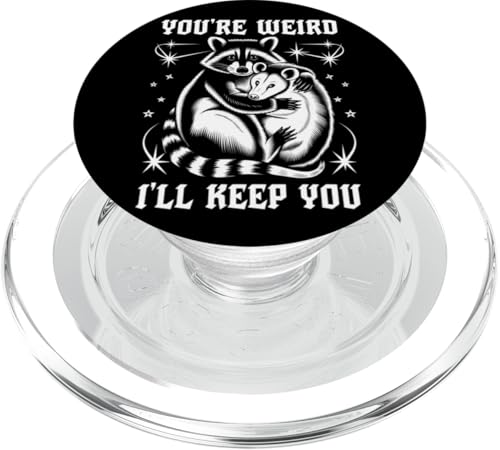 Niedlicher Waschbär Umarmt Opossum Tierfreund PopSockets PopGrip für MagSafe Niedlicher Waschbär Umarmt Opossum Tierfreund PopSockets PopGrip für MagSafe von Tierliebhaber Freundschaft Humor Geschenk