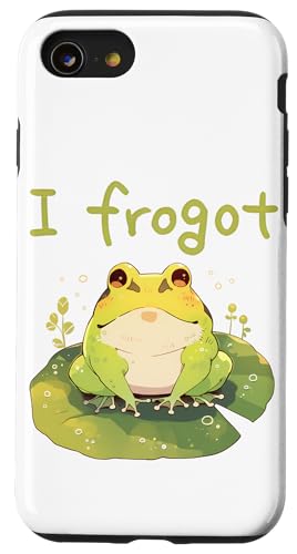 Niedlicher Frosch Meme Lustiger Amphibien Humor Hülle für iPhone SE (2020) / 7 / 8 von Tierliebhaber Geschenk Kawaii Kröte Liebhaber