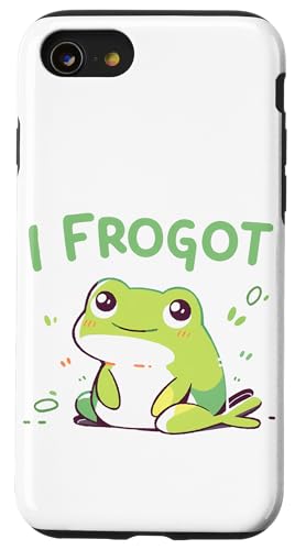 Niedlicher Frosch Meme Lustiger Amphibien Humor Hülle für iPhone SE (2020) / 7 / 8 von Tierliebhaber Geschenk Kawaii Kröte Liebhaber