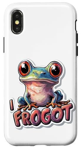 Niedlicher Frosch Meme Lustiger Amphibien Humor Hülle für iPhone X/XS Niedlicher Frosch Meme Lustiger Amphibien Humor Hülle für iPhone X/XS von Tierliebhaber Geschenk Kawaii Kröte Liebhaber