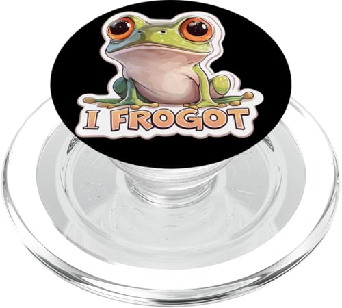 Niedlicher Frosch Meme Lustiger Amphibien Humor PopSockets PopGrip für MagSafe Niedlicher Frosch Meme Lustiger Amphibien Humor PopSockets PopGrip für MagSafe von Tierliebhaber Geschenk Kawaii Kröte Liebhaber