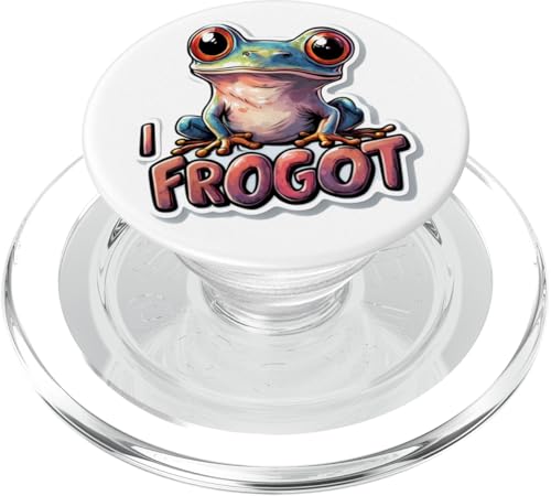 Niedlicher Frosch Meme Lustiger Amphibien Humor PopSockets PopGrip für MagSafe Niedlicher Frosch Meme Lustiger Amphibien Humor PopSockets PopGrip für MagSafe von Tierliebhaber Geschenk Kawaii Kröte Liebhaber