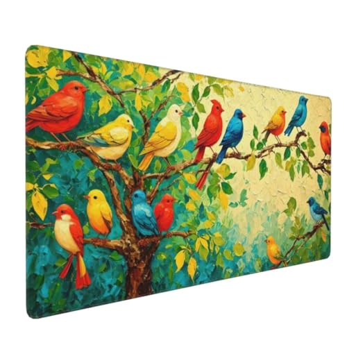 Gaming Mauspad Vogelbaum Mauspad XXL 900x400x3 mm XXL Mousepad, Mauspad Gaming Zubehör mit Anti Rutsch Basis Mouse Pad Wasserdicht und Langlebig für Maus und Tastatur, Home Decor Y-2571 Gaming Mauspad Vogelbaum Mauspad XXL 900x400x3 mm XXL Mousepad, Mauspad Gaming Zubehör mit Anti Rutsch Basis Mouse Pad Wasserdicht und Langlebig für Maus und Tastatur, Home Decor Y-2571 von Tifnuer