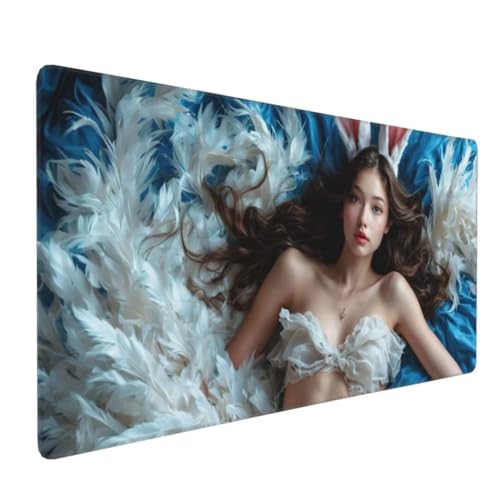 Mauspad XXL,1000x500 mm, Sexy Mädchen Gaming Mauspad, Schreibtischunterlage Mousepad Vernähte Kanten WassXerdicht Anti-Rutsch, für Gaming Zubehör Deko, Stabiler Halt auf Glatten Oberflächen Y-4662 Mauspad XXL,1000x500 mm, Sexy Mädchen Gaming Mauspad, Schreibtischunterlage Mousepad Vernähte Kanten WassXerdicht Anti-Rutsch, für Gaming Zubehör Deko, Stabiler Halt auf Glatten Oberflächen Y-4662 von Tifnuer