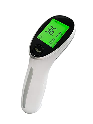 Infrarot-Fieberthermometer, Stirnthermometer, kontaktlos, mit Batterien von Tiga-Med
