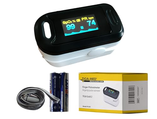 Pulsoximeter Finger Pulsoxymeter Original Tiga Gold 2 Premium mit OLED Anzeige dt. Anleitung zertifizierte Qualität Fingertip Pulsoximeter Pulsoximeter Finger Pulsoxymeter Original Tiga Gold 2 Premium mit OLED Anzeige dt. Anleitung zertifizierte Qualität Fingertip Pulsoximeter von Tiga-Med