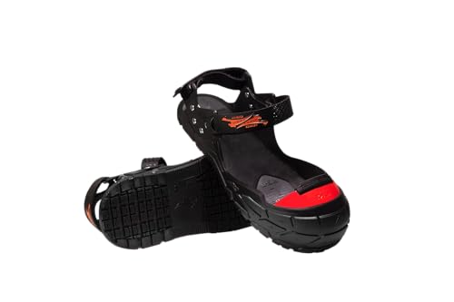 Tiger-Grip VISITOR PREMIUM Sicherheits-Überschuh, schwarz, large (42-44, rot), Schutzkappe, rutschfest von Tiger Grip