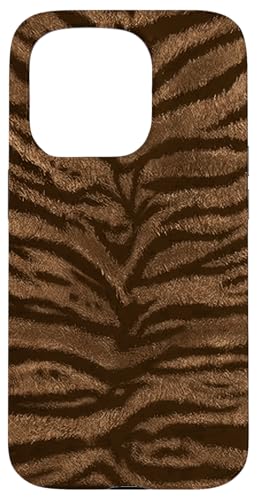 Klassischer Tierdruck mit Tigermuster Hülle für iPhone 15 Pro von Tiger Print