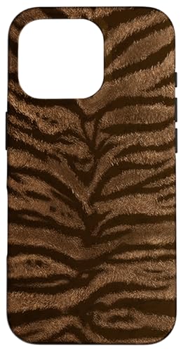 Klassischer Tierdruck mit Tigermuster Hülle für iPhone 16 Pro von Tiger Print