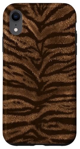 Klassischer Tierdruck mit Tigermuster Hülle für iPhone XR von Tiger Print
