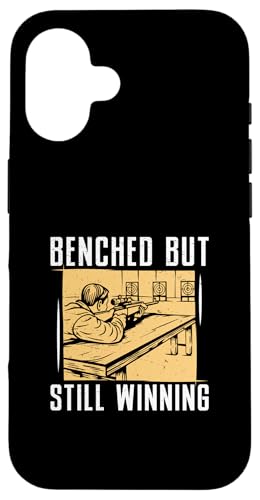 Auf der Bank, aber immer noch erfolgreich: Fantastische Experten für Bankrest-Schießsport Hülle für iPhone 16 von Tight Benchrest Warmers Unlimited