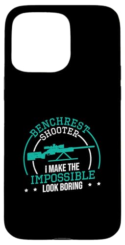 Benchrest Shooter Ich mache das Unmögliche langweilig lustig aussehen Hülle für iPhone 15 Pro Max Benchrest Shooter Ich mache das Unmögliche langweilig lustig aussehen Hülle für iPhone 15 Pro Max von Tight Benchrest Warmers Unlimited