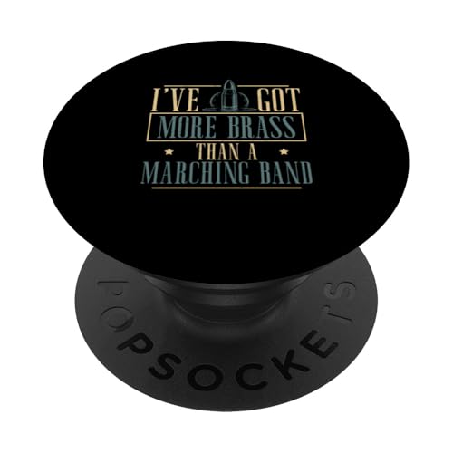 Ich habe mehr Blechbläser als eine Blaskapelle beim Bankrestschießen PopSockets Klebender PopGrip Ich habe mehr Blechbläser als eine Blaskapelle beim Bankrestschießen PopSockets Klebender PopGrip von Tight Benchrest Warmers Unlimited
