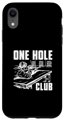 One Hole Club Lustiges Gruppenschießen für einen Bankrest-Shooter Hülle für iPhone XR One Hole Club Lustiges Gruppenschießen für einen Bankrest-Shooter Hülle für iPhone XR von Tight Benchrest Warmers Unlimited