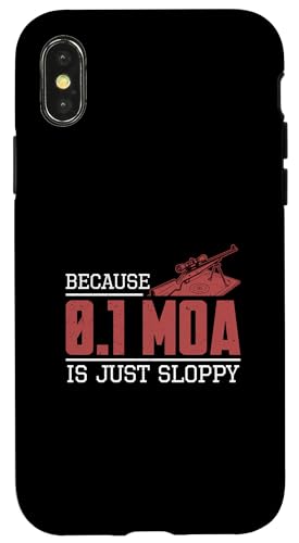 Weil 0.1 MOA nur schlampige lustige Benchrest-Shooter-Fans sind Hülle für iPhone X/XS Weil 0.1 MOA nur schlampige lustige Benchrest-Shooter-Fans sind Hülle für iPhone X/XS von Tight Benchrest Warmers Unlimited