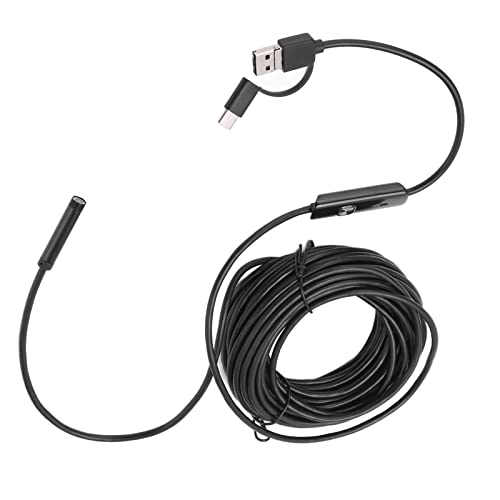 AN100-7 7,0 Mm Industrielles Endoskop Flexible Kabel 3 in 1 High Definition Haltbarer wasserdichte Schlangenkamera für die Wartung des Autos (5m) von Tihebeyan