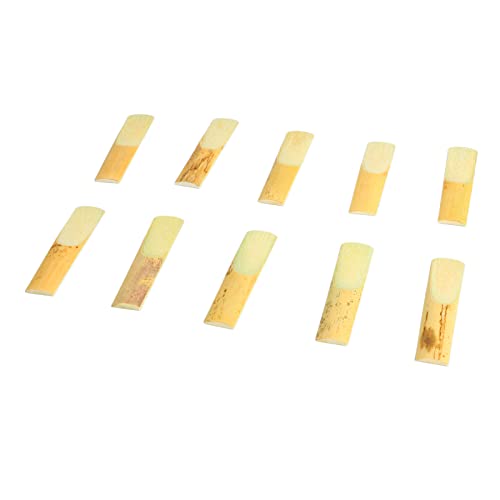 Alto Saxophon Reed Accessoire Set für Hübsche Sounds, 10pcs Ersatzschilf für Reichhaltige Töne, Geeignet für Studenten und Fachkräfte, Hergestellt aus Premium -Reed -Material (Größe 3) von Tihebeyan