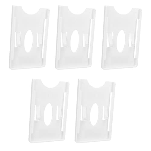 IC -Kartenhalter Windschutzscheibenkartenanzeigehülle für Fahrzeugmanagement - Packung von 5, Premium -Beige ABS -Material (mit Aufkleber) von Tihebeyan