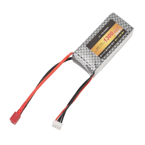 LiPo-Akku, RC LiPo-Akku 11,1 V 1300 MAh 3 S mit 25 CT-Anschluss, Lithium-Akku für RC-Hubschrauber, Quadcopter, FPV-Drohne LiPo-Akku, RC LiPo-Akku 11,1 V 1300 MAh 3 S mit 25 CT-Anschluss, Lithium-Akku für RC-Hubschrauber, Quadcopter, FPV-Drohne von Tihebeyan