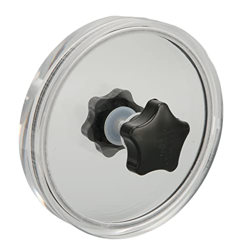 Rekordetikett Sparer Industrial Grip Cleaner Clamp für Aufzeichnungen Transparenter Reinigungsschutz für Audiophile (BLACK) von Tihebeyan