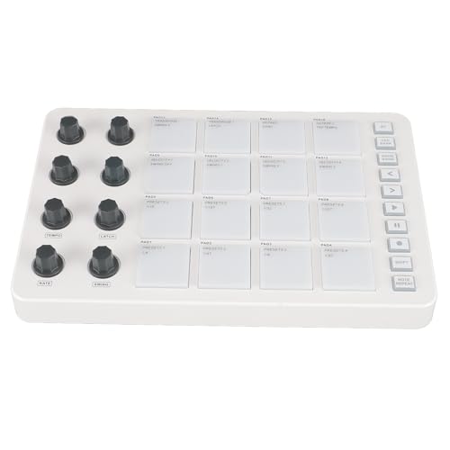 SMC Pad MIDI Controller 16 RGB -Backbeleuchtung Pads 8 Knobs Studio Musikproduktion Kompatibel mit -tragbarem ABS -Material Kompatibel SMC Pad MIDI Controller 16 RGB -Backbeleuchtung Pads 8 Knobs Studio Musikproduktion Kompatibel mit -tragbarem ABS -Material Kompatibel von Tihebeyan