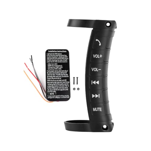 Lenkradfernbedienung, Auto Lenkradsteuerung Universal Lenkrad Controller Fernbedienung Wireless DVD Navigationstasten Multifunktions Bluetooth Autoradio Stereo Navigation Doppel Din Musik Zubehör Lenkradfernbedienung, Auto Lenkradsteuerung Universal Lenkrad Controller Fernbedienung Wireless DVD Navigationstasten Multifunktions Bluetooth Autoradio Stereo Navigation Doppel Din Musik Zubehör von Tiiyee