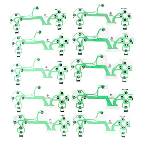 PS4 Leitfähige Folie, 10 Stück Playstation 4 Fahrerfolie Ersatzfolie Controller Keypad Flexkabel PCB Joystick Tasten Ersatzteil Tastenschaltung Filmplatine Tastatur Leitendes Folienband Griffe Teil PS4 Leitfähige Folie, 10 Stück Playstation 4 Fahrerfolie Ersatzfolie Controller Keypad Flexkabel PCB Joystick Tasten Ersatzteil Tastenschaltung Filmplatine Tastatur Leitendes Folienband Griffe Teil von Tiiyee