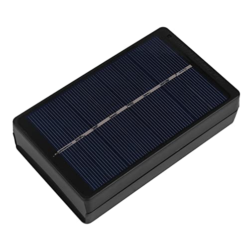 Solarladegerät, 1W 4V Tragbares Solarpanel Ladegerät PVC Polysilizium AA/AAA Solar Powerbank Wireless Charging Outdoor Externer Akku Taschengröße Camping Wandern Reisen Fall Garten Kamera Schwarz von Tiiyee