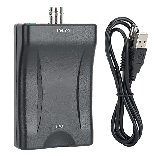 Tiiyee Digitaler HDMI-zu-BNC-Videokonverter, schwarz, kompatibel mit PAL-NTSC-Systemen zum Konvertieren von DVD-Recordern, Empfangen von BNC-Signalen, Videoaufnahmegerät, Komponente zu HDMI von Tiiyee