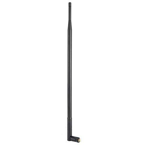 Tiiyee WLAN-Antenne mit hoher Verstärkung, 12 dBi, 2,4 GHz & 5 GHz, Schwarz, 5E+1 ohm, 3,9 Meter Reichweite, für WLAN-Router, Netzwerkgeräte, Überwachungskameras, Outdoor-Internet-Extender von Tiiyee